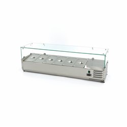 Vitrine pour bacs GN 1/3 de 140 cm