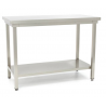 Table inox avec tablette