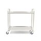 Table inox avec tablette