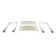 Table inox avec tablette